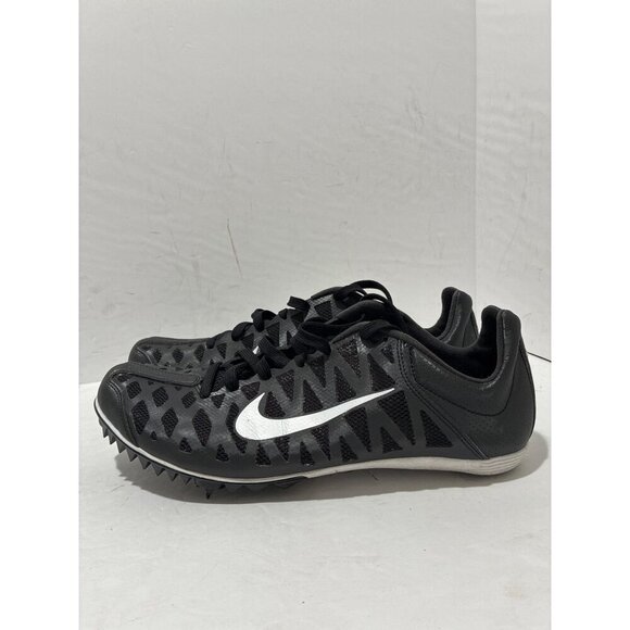 Nike Racing mens size 11.5 Zoom Maxcat 4 Track Shoes black/white - Picture 1 of 7